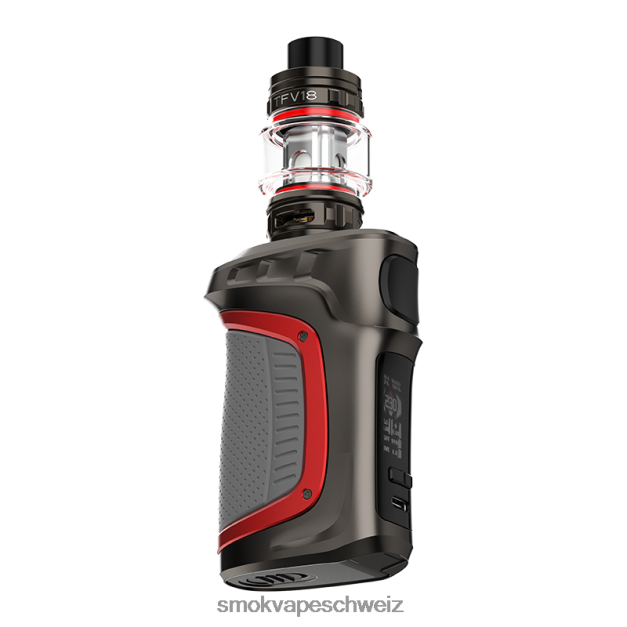 0482JT73 - SMOK kaufen Schweiz - SMOK MAG-18 Bausatz Gun-Metal-rotes TPU