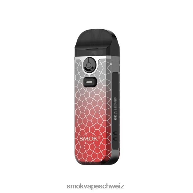 0482JT270 - SMOK vape shop Schweiz - SMOK Nord 4 Bausatz rotgraue Rüstung