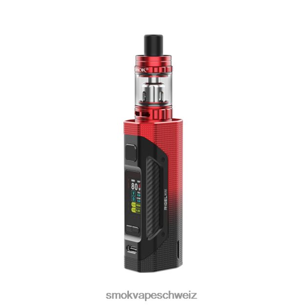 0482JT251 - SMOK vape Schweiz - SMOK Rigel Mini-Kit Schwarz Rot