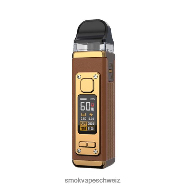 0482JT209 - SMOK vape kit Schweiz - SMOK RPM 4 Bausatz braunes Leder