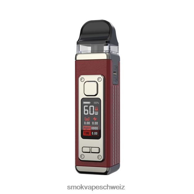 0482JT212 - SMOK vape Geneva - SMOK RPM 4 Bausatz rotes Leder