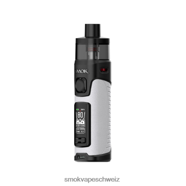 0482JT99 - SMOK vape kit Schweiz - SMOK RPM 5er-Set beige-weißes Leder