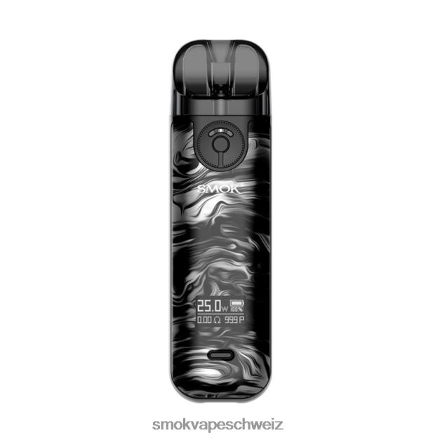 0482JT232 - SMOK vape Geneva - SMOK NOVO 4 Bausatz fließendes Schwarzgrau