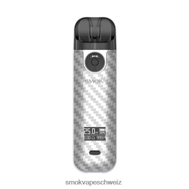 0482JT236 - smog coin kaufen - SMOK NOVO 4 Bausatz silberne Kohlefaser