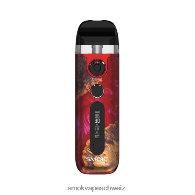0482JT12 - SMOK vape Geneva - SMOK Novo 5er-Set rotes stabilisierendes Holz