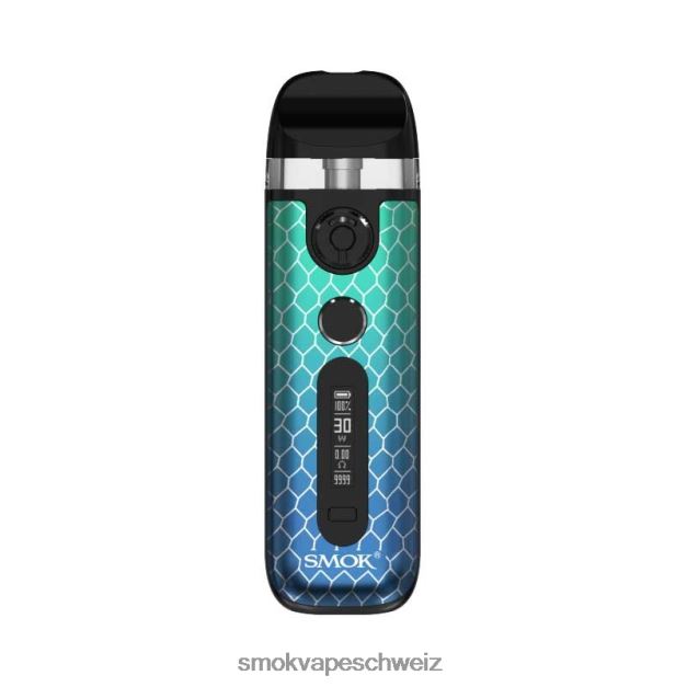 0482JT9 - SMOK vape kit Schweiz - SMOK Novo 5er-Set grün-blaue Kobra